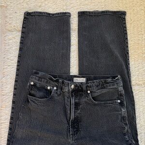 Madewell Washed Black Wide-Leg Jeans